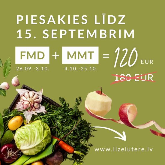 FMD + MMT rudens atlaide (līdz 15. septembrim)